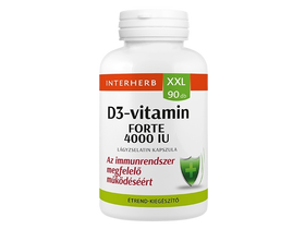 Interherb XXL D3-vitamin Forte 4000 IU 90 db kapszula