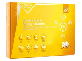 Napfényvitamin D3-K2-vitamin és szerves cink-réz komplex prebiotikummal 30db
