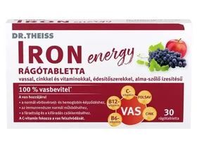 Dr.Theiss IRON energy rágótabletta alma-szőlő ízű 30 db
