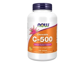 NOW C-vitamin 500mg Narancs rágótabletta 100db