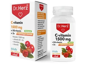 DR Herz C-vitamin 1500mg+D3+Zn csipkebogyóval acerolával 60db