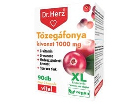 DR Herz 90db. Tőzegáfonya kivonat 1000mg kapszula doboz XL