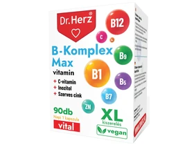 Dr. Herz B-Komplex Max+C-vitamin+Inozitol+Szerves cink kapszula doboz XL 90db