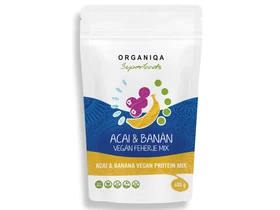 Organiqa BIO Vegán Acai-banán fehérje 400g