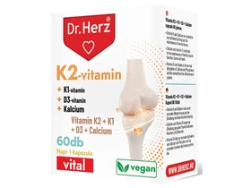 Dr. Herz K2-vitamin 150 mg + K1-vitamin+ D3-vitamin+ Kalcium 60 db kapszula