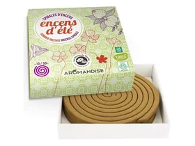 Aromandise Summer Citronella-Geránium füstölőspirál 10 db + tartó