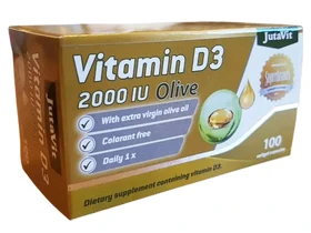 JutaVit D3-vitamin 2000NE Oliva lágykapszula 100db