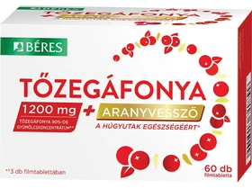Béres Tőzegáfonya + Aranyvessző filmtabletta 60db