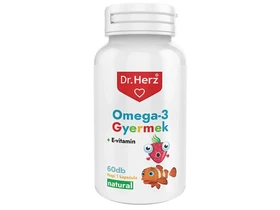 Dr. Herz Omega-3 Gyermek + E-vitamin 60db lágyzselatin Kapszula