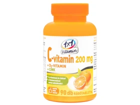 1x1 Vitamin C-vitamin 200mg + D3-vitamin + cink rágótabletta 90db