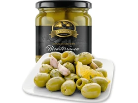 Mediterrán olívabogyó, magozott 370g