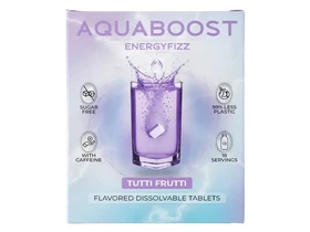 Aquaboost Energyfizz Tutti frutti (vegyes gyümölcs) ízű pezsgőtabletta 18db 40g