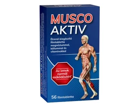 Musco Aktív Étrend-kiegészítő filmtabletta magnéziummal,káliummal és vitaminokkal 56 db