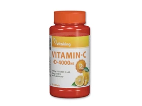 Vitaking C-1000 + D-4000 vitamin tabletta 90db
