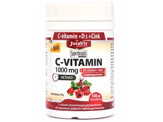 C-vitamin 1000 mg + D3-vitamin tabletta 100 db (JutaVit)