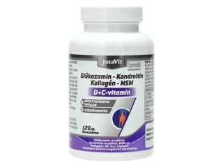 JutaVit Glükozamin + Kondroitin + Kollagén + MSM D+C vitamin 120db tabletta