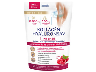 Inhterherb Kollagén & Hyaluronsav Intense Porcépítő Italpor Málna ízű 300 g