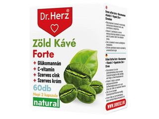 DR Herz Zöld Kávé Forte + C-vitamin+Glükomannán 60db