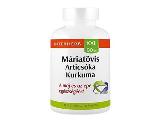 Interherb XXL Máriatövis & Articsóka & Kurkuma tabletta 90db