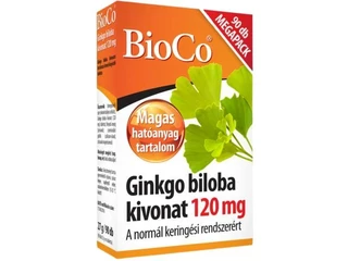 BioCo Ginkgo Biloba kivonat 120 mg Megapack tabletta 90 db