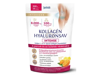 Inhterherb Kollagén & Hyaluronsav Intense Porcépítő Italpor Narancs-Citrus ízű 300 g