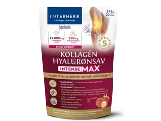 Interherb Kollagén&Hyaluronsav Porcépítő italpor Intense-Max eper-koktél ízű 346 g