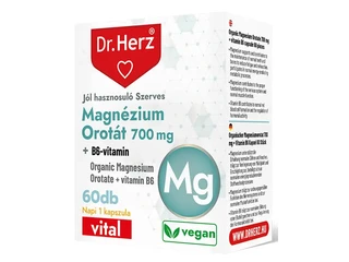 Dr. Herz Magnézium-Orotát 700 mg + B6-vitamin 60 db kapszula