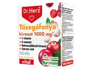 Dr.Herz Tőzegáfonya kivonat 500mg 60db kapszula