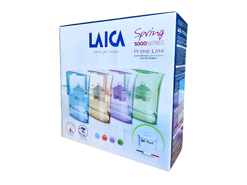 Laica Prime Line mentazöld vízszűrő kancsó elektronikus kijelzővel + 1db bi-flux szűrőbetét
