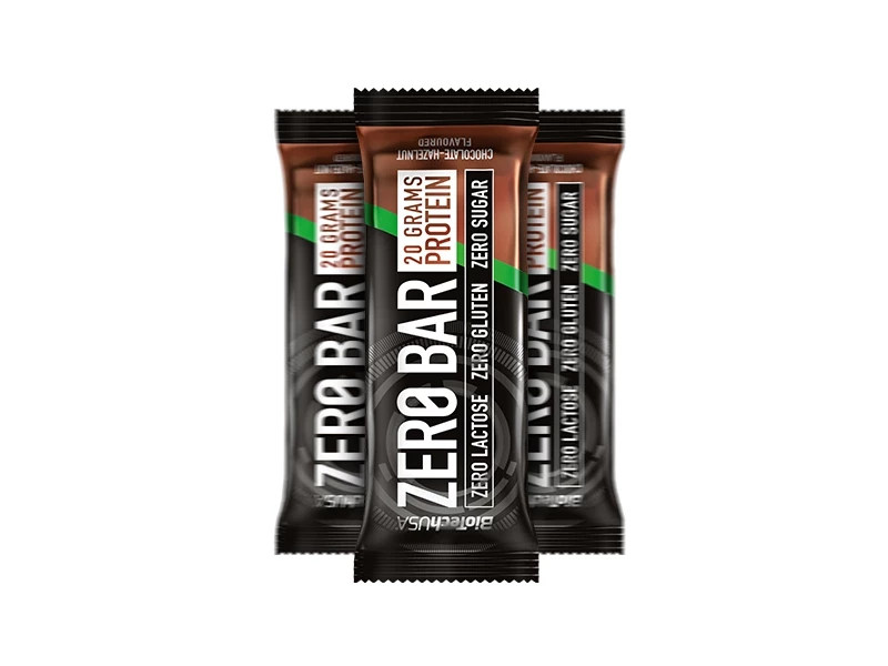 Zero Bar csokoládé-mogyoró ízesítésű 50 g (BioTech USA)