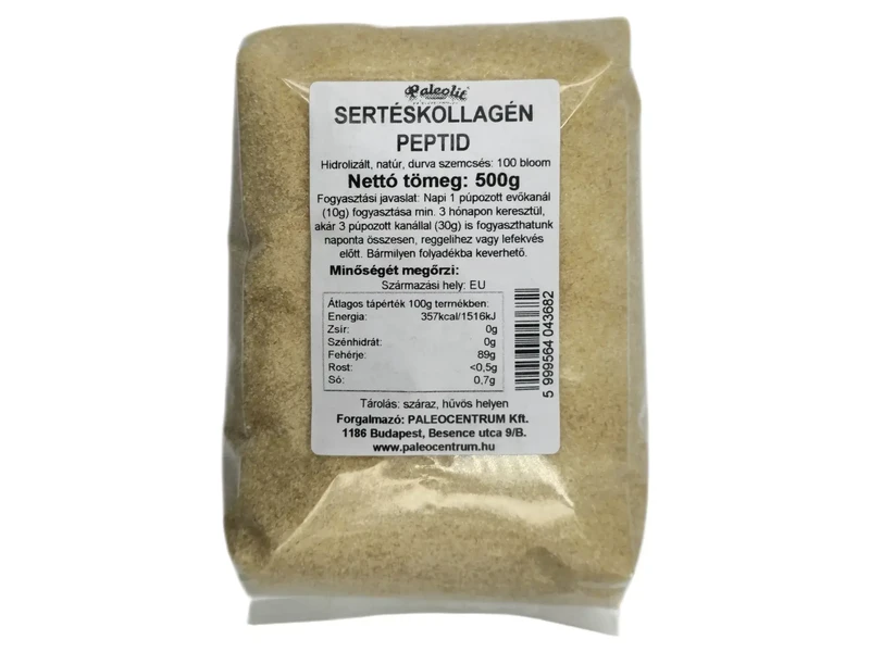 Paleolit Hidrolizált, natúr sertéskollagén 500 g  (durva szemcsés)