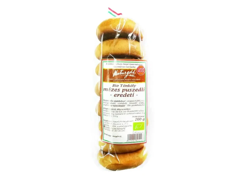 Naturgold Bio Tönköly Mézes Puszedli - Eredeti 200 g