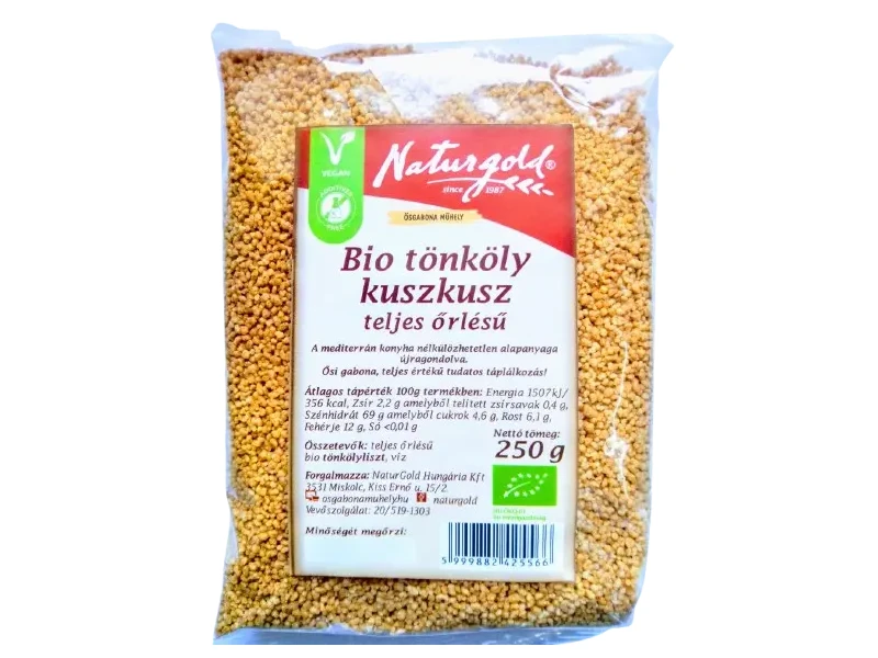 Naturgold Bio Tönköly Kuszkusz Teljes Őrlésű 250 g