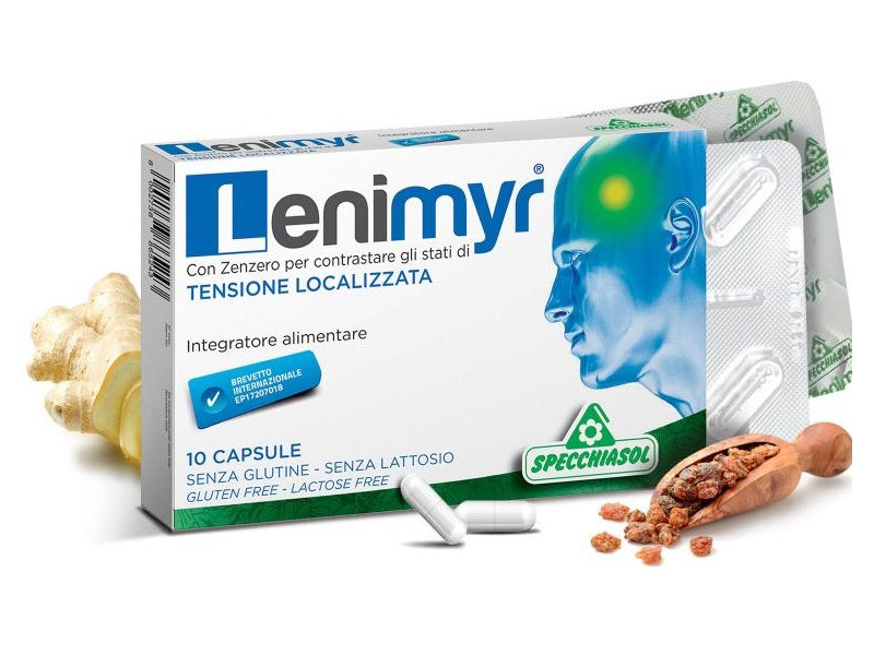 Specchiasol® Lenimyr – mirhagyanta, gyömbérgyökér és vízmentes koffein kapszula 10db