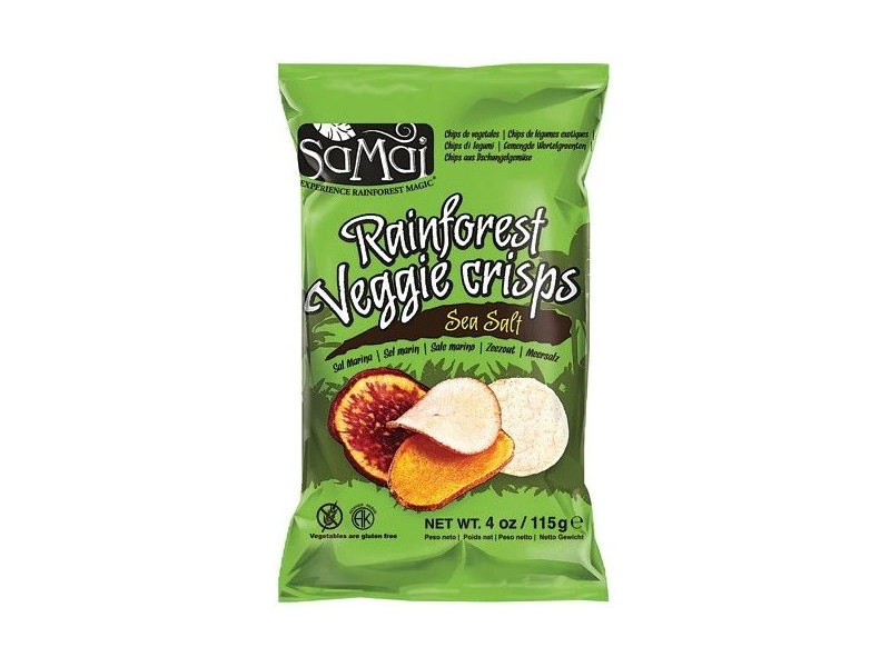 Rainforest nagy zöldség chips tengeri sós 115g SAMAI