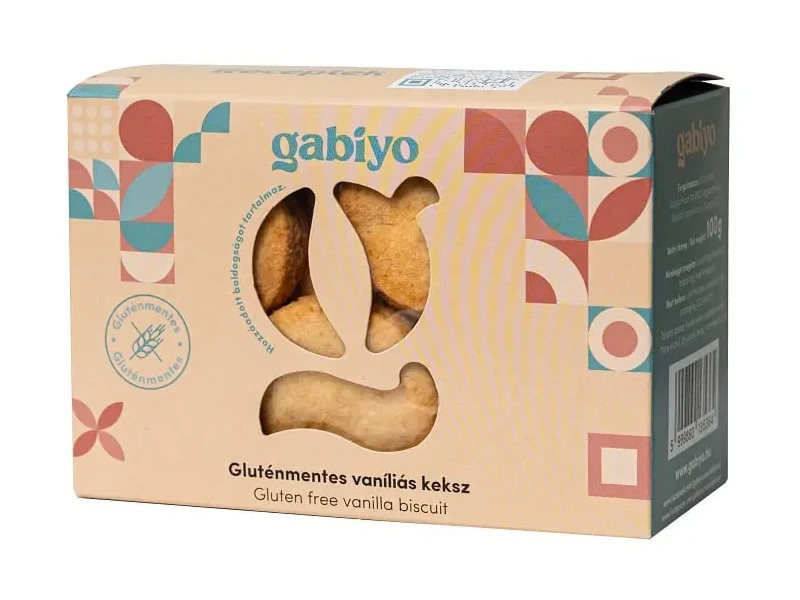 Gabiyo Gluténmentes keksz - Vaníliás (kókuszvirágcukorral) 100g