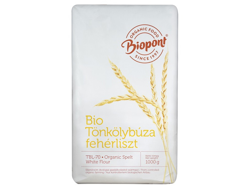 Biopont Bio tönkölybúza fehérliszt (TBL-70) 1kg