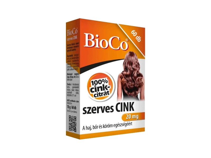 BioCo Szerves Cink 20 mg tabletta 60 db