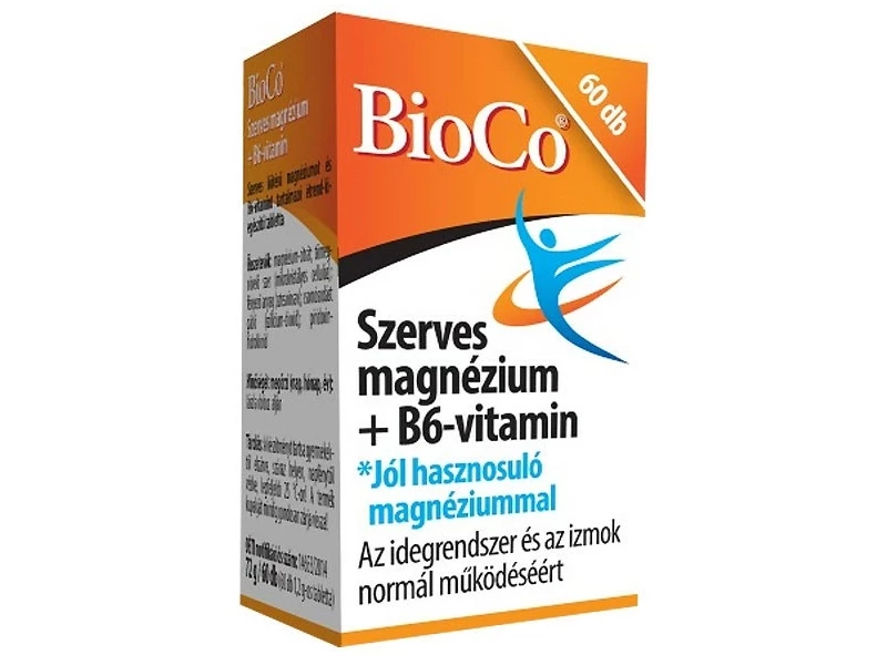 BioCo Mg+B6 szerves 60db