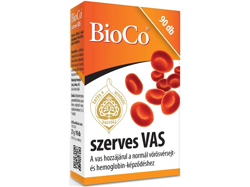 BioCo Szerves Vas tabletta 90 db