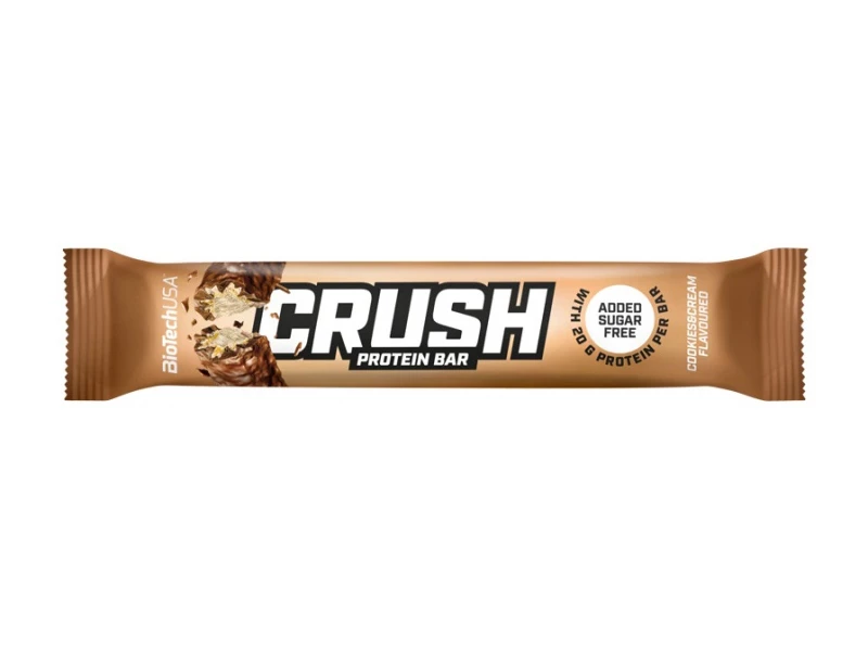BioTech USA Crush Bar protein szelet cookies & cream 64g