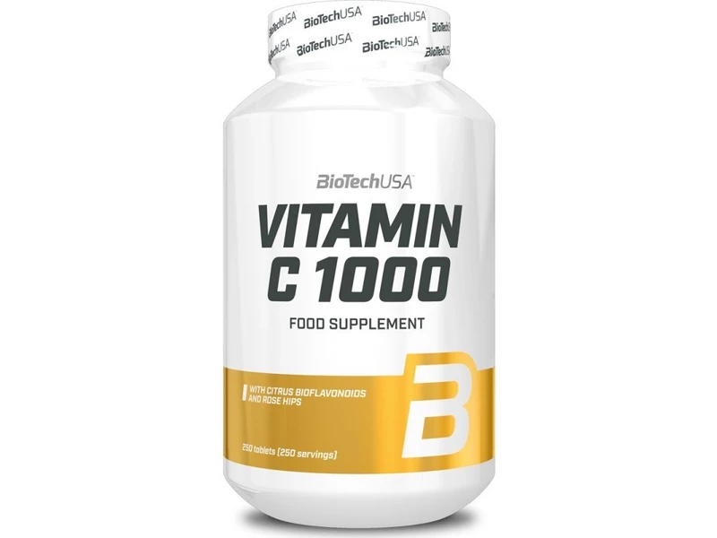 BioTech USA Vitamin C 1000 mg Bioflavonoidok tabletta 250 db