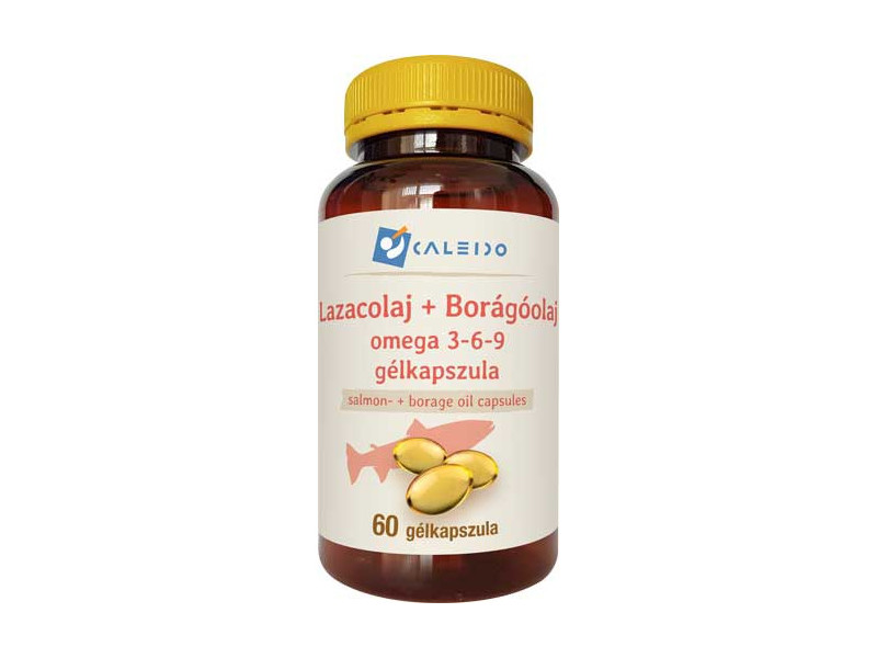 Caleido LAZACOLAJ + BORÁGÓOLAJ omega 3-6-9 gélkapszula 60 db