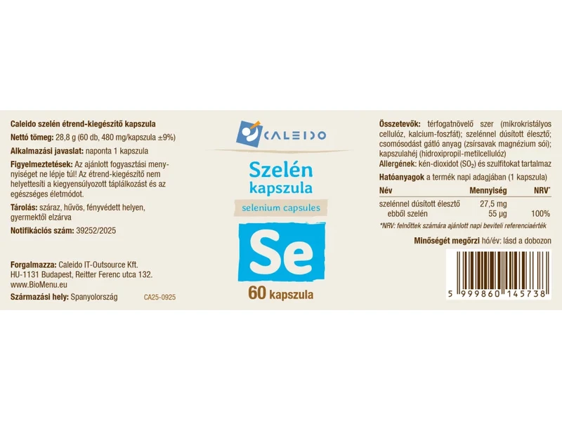 Caleido SZELÉN kapszula 60 db