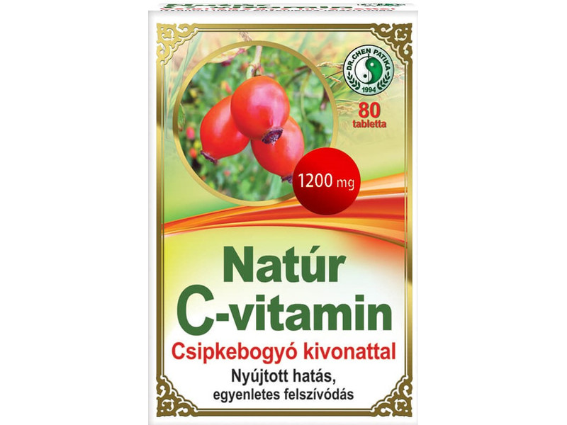 Dr. Chen C-vitamin Csipkebogyóval tabletta 40db