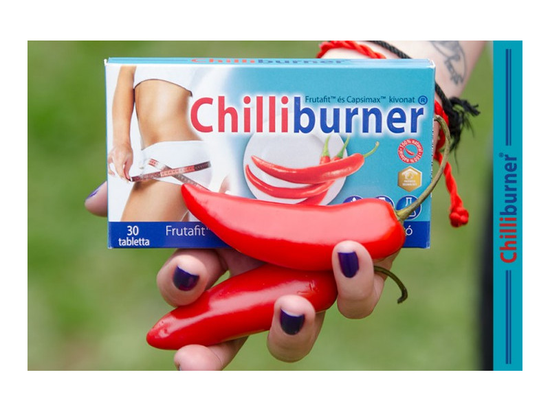 Natur Tanya® Chilliburner® zsírégető tabletta. 15 db csípős chili paprikával, szabadalommal! 30db