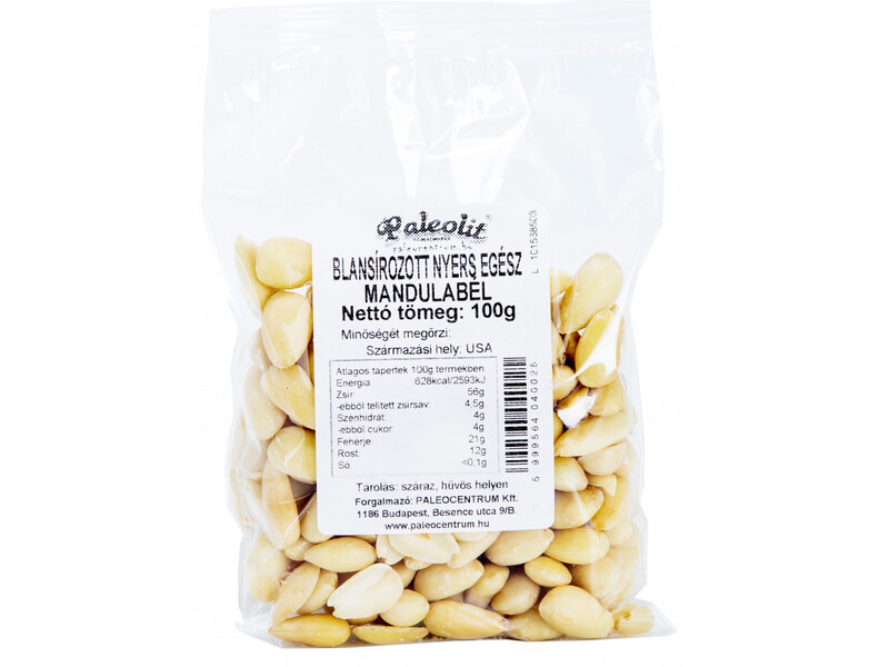 Mandulabél blans, nyers, egész 100g