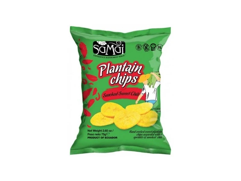 Plantain (főzőbanán) chips édes chilli 75g SAMAI