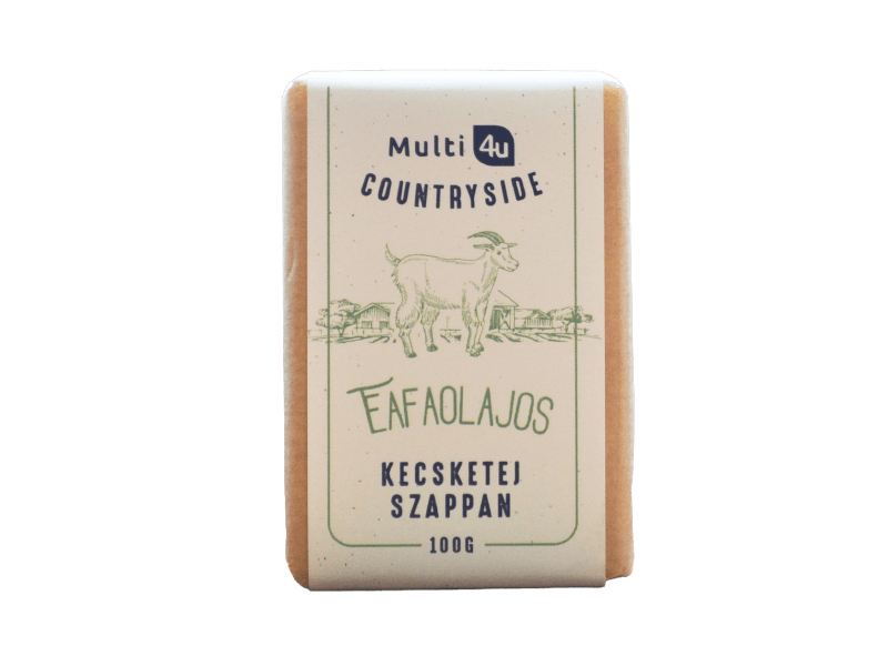 Multi 4U Countryside kecsketej szappan teafa olajjal 100g