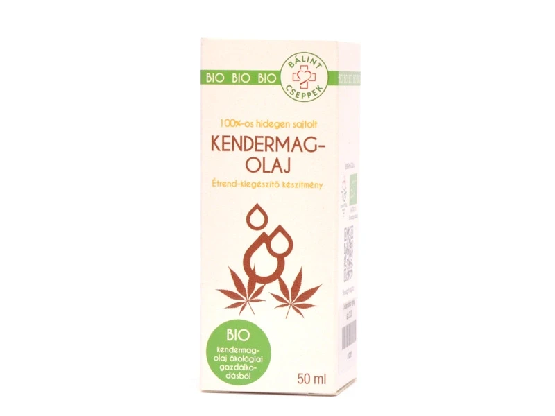 Bálint Cseppek 100 %-os hidegen sajtolt kendermagolaj 50 ml